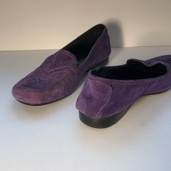 Purple suede flats - Picture 6 of 6